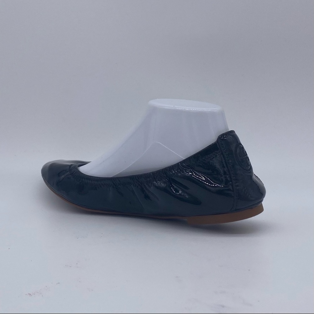 Tory Burch Eddie Black Patent Leather Ballet Flats - Picture 6 of 14